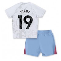 Aston Villa Moussa Diaby #19 Bortaställ Barn 2023-24 Korta ärmar (+ Korta byxor)